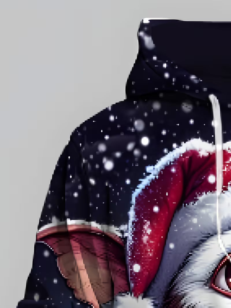 Męska bluza z kapturem na Boże Narodzenie