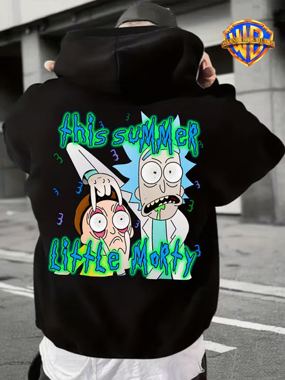 WB Męska i Uniseksowa Bluza z Kapturem Rick i Morty