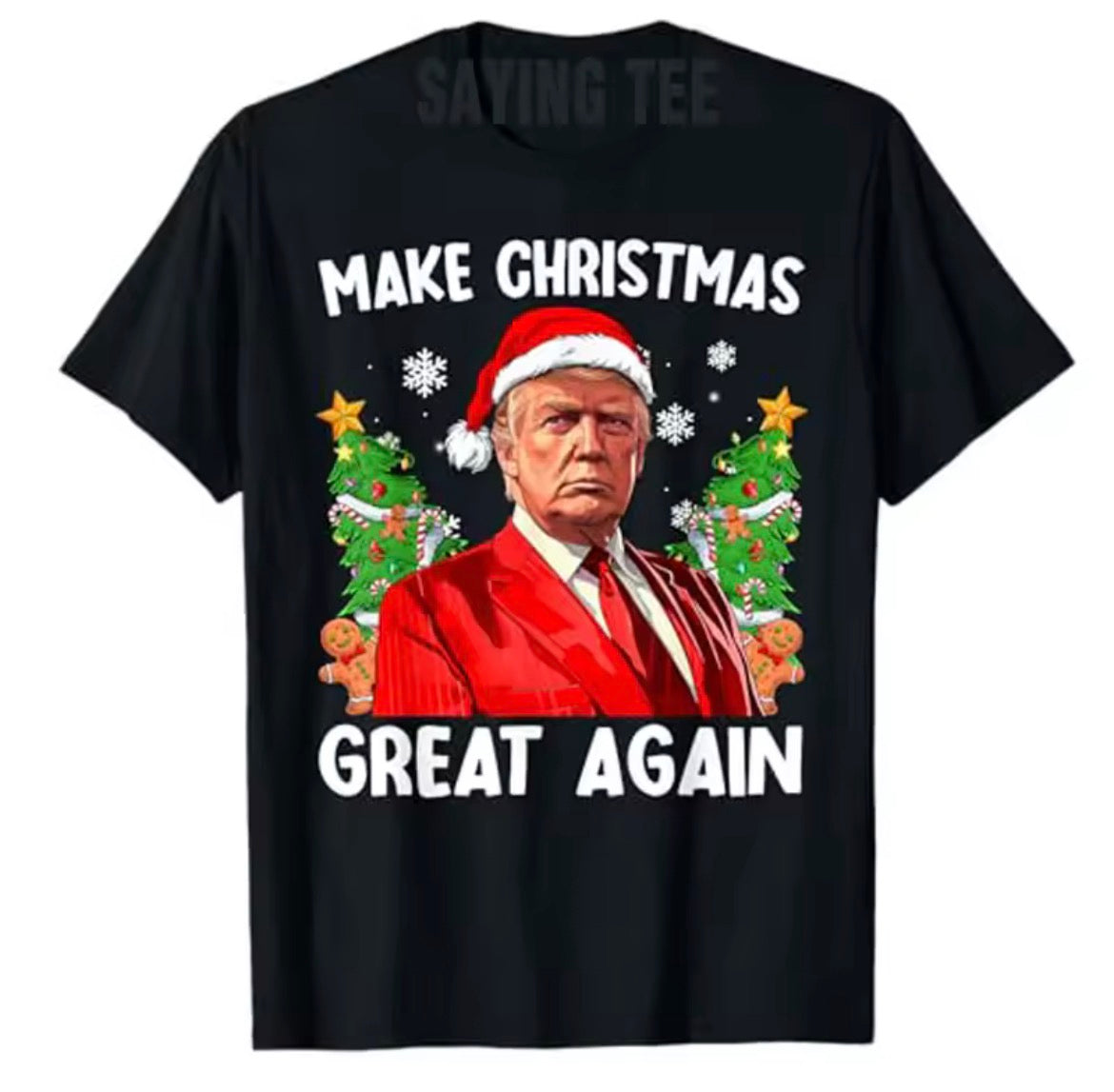 Bawełniana koszulka - MAKE GHRISTMAS GREAT AGAIN