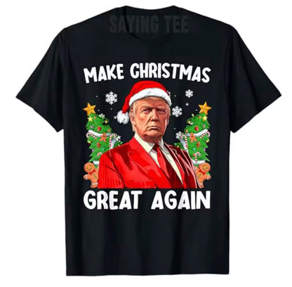 Bawełniana koszulka - MAKE GHRISTMAS GREAT AGAIN