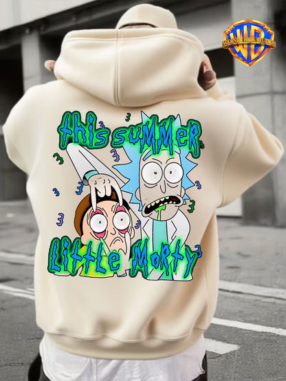 WB Męska i Uniseksowa Bluza z Kapturem Rick i Morty