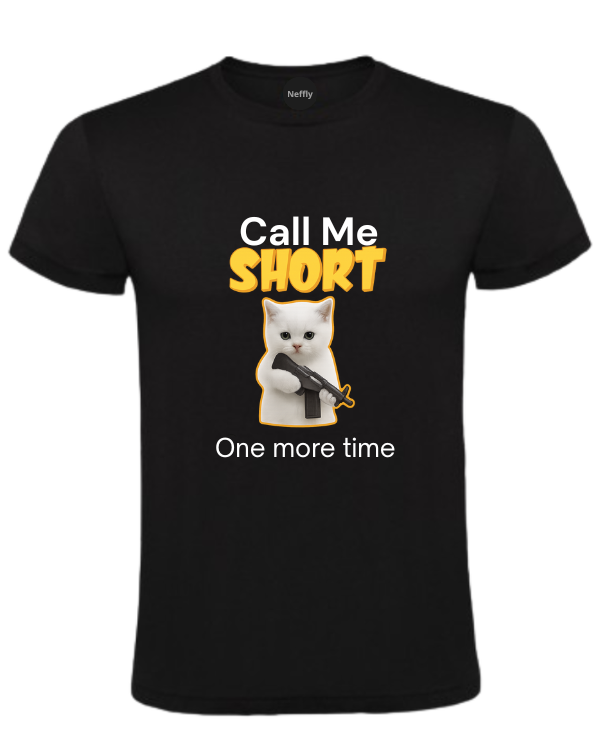 Personalizowana koszulka - Call me short one more time